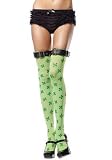 St. Patrick's Day Clover Print Thigh High...