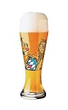 Weizen Beer Glass, Lion and Lioness, Designer Color Enamel w/ Matching Drink Coaster in Gift Box