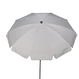 Produkt-Bild: Siena Garden 271422 Sonnenschirm "Tropico" Bezug natur Gestell anthrazit &Oslash; 200 cm
