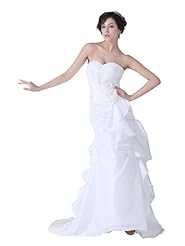 Strapless Taffeta Mermaid Sweetheart Wedding Dress  with a Brush/Sweep Train 
