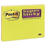 Post-it  Super Sticky Notes 6845-SSPL,  Assorted Colors,  8 inches x 6 inches