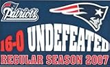 New England Patriots 16-0 Undefeated Pin (rectangular)