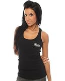 Luxirie by LRG - Luxirie by LRG The Lux Roots Racer Back Tank in Black,Tops (Sleeveless) for Women
