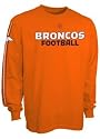 Reebok Denver Broncos Orange Orbital Long Sleeve T-shirt