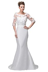 Satin/Taffeta Mesh Bateau Neck Elbow Length Sleeves Evening Dress 