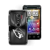 HTC EVO 3D Black Aluminum Plated Hard Back Plastic Case Arizona Cardinals