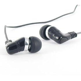 Black - PRO.2 "E132" Ergonomically designed replacement earphones / earbuds for Sport or active use.