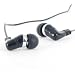 Black - PRO.2 "E132" Ergonomically designed replacement earphones / earbuds for Sport or active use.
