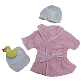 Madeline Ragdoll Pink Bathrobe 15 by 