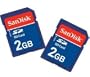SanDisk 2GB SD Card - TWIN PACK