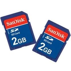 SanDisk 2GB SD (Secure Digital) Card - Twin Pack