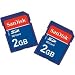 SanDisk 2GB SD (Secure Digital) Card - Twin Pack