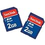 SanDisk 2GB SD Card - TWIN PACK