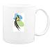 Mug with wild, paradise, life, widow, birds, genus, paradisea, bird, vidua