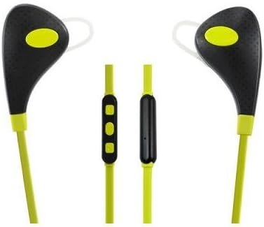 Hashub Goods L03 Lightweight Wireless Bluetooth 4.1 Headphones with In-Line Volume Control, Built-in Microphone, &amp; Selphie Camera Button for Taking Photos. Great for Running, Jogging, Gym, Exercise. Around-the-neck Sleek Design Headset - Green