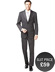 Slim Fit Machine Washable 2 Button Twill Jacket