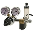 CO2 Regulator Deluxe - Dual Gauge, Solenoid, Bubble Counter