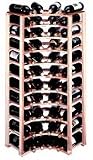 Wine Cellar Innovations 44 Bottle Curved Corner Wine Rack - Redwood