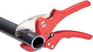 MCC high quality ratcheting 1 frac14  up to 1 5 8  PVC CPVC PIPE CUTTER fits very good in the handB0076UF0OI