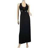 Trendy Black Glitter Plus size Maxi Cruise Dress