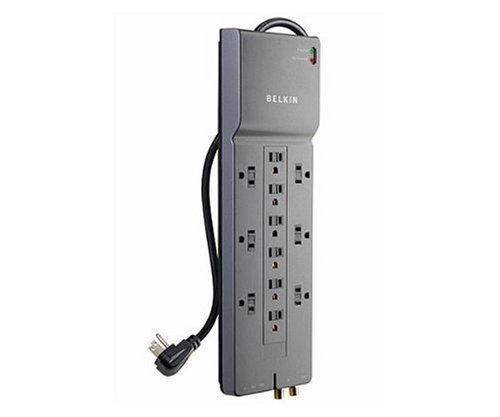 Belkin Be112230 08 12 Out Home Office Surge Protector With Telephone And Coaxial Protection