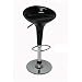 Scoop Swivel Gas Lift Stools - Set of 2 (Black)