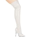 511-ALLY white stretch patent w/zip 8