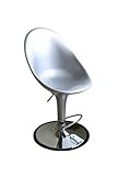 Wholesale Interiors Br0012sv A190 Silver Adjustable Barstool