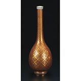 九谷焼　9号花器 金襴手更紗文 [限定品]　四代　上出喜山 作