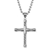 Men's Stainless Steel Cable Cross