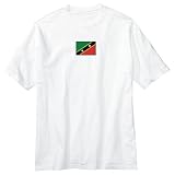 T-Shirt White  Flag Transfer St. Kitts & Nevis  State Country