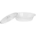 CorningWare French White 2 Piece 4-Quart Covered Oval Roaster