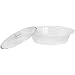 CorningWare French White 2 Piece 4-Quart Covered Oval Roaster