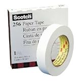 3M 256-3/4 Scotch 256 Printable Flatback Paper Tape, 18x55, 3 Core, White