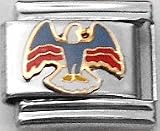 Clearly Charming Eagle Animal Theme Birds Italian Charm Link Bracelet