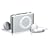 Silver - Apple iPod Shuffle lookalike 1gb mp3 player