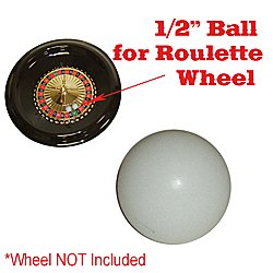 Set of 3 1/2" Ball for Roulette Wheel - Casino Supplies > Roulette Supplies