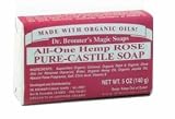 Dr. Bronner - Organic Rose Castile Soap Bar, 5 oz bar