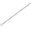 14K White Gold Diamond Accent Bracelet - 7.5 inches