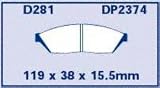 EBC Brake DP2374 Front Premium Organic Pads