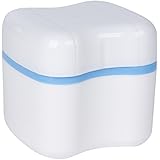 Attractive Denture Bath With Basket - European Style - Standard - Sky Blue