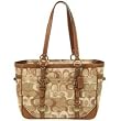 COACH OPT SIG EAST WEST GALLERY TOTE 15669 - Khaki/Doe