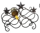 Country STARS Texas Wine BOTTLE HOLDER rack storage