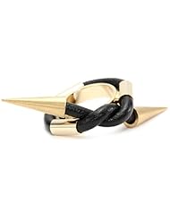 Fallon Labyrinth Knot Leather Ring, Size 7