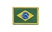 Écusson brodé Flag Patch Brésil - 8 x 6 cm