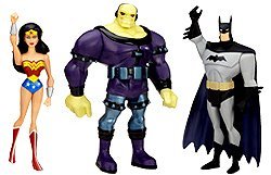 Exclusive jlu three-pack - wonder woman, mongul, batman