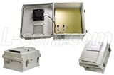 14x12x7 Inch Weatherproof Enclosure with PoE Interface and Cooling Fan