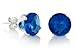 December Birthstone Blue Zircon Round Cut Cubic title=