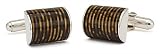Celluloid Pen Barrel Cuff Links in Sterling Silver