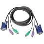 IOGEAR G2L5002P KVM Cable. 6FT PS2 KVM COMBO PREMIUM CABLE W/ MICRO LITE TECHNOLOGY KVMCBL. 6ft